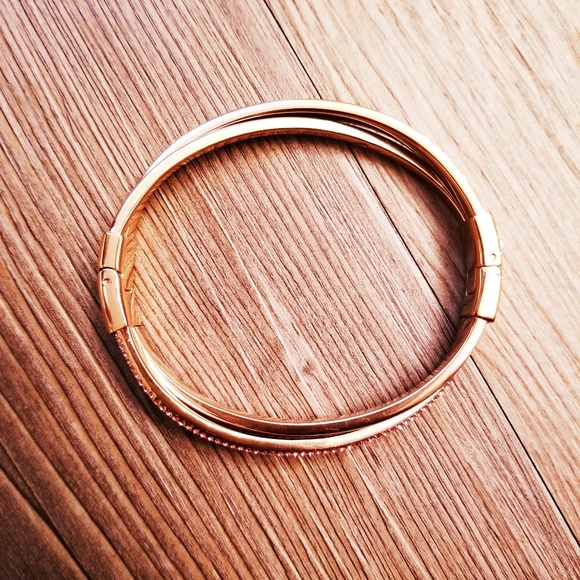 MICHAEL KORS Rose Gold, Pink Pave' Bangle - Picture 5 of 6